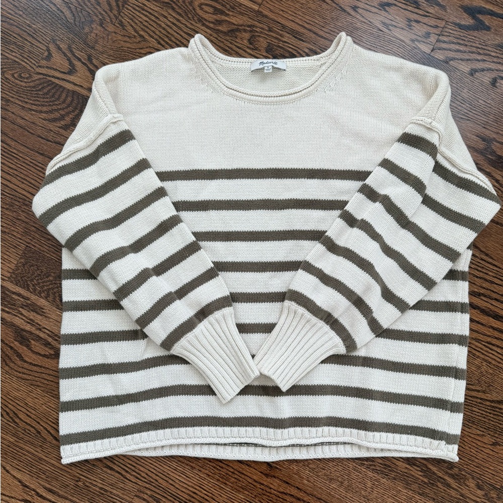 MADEWELL Striped Cotton Sweater | S